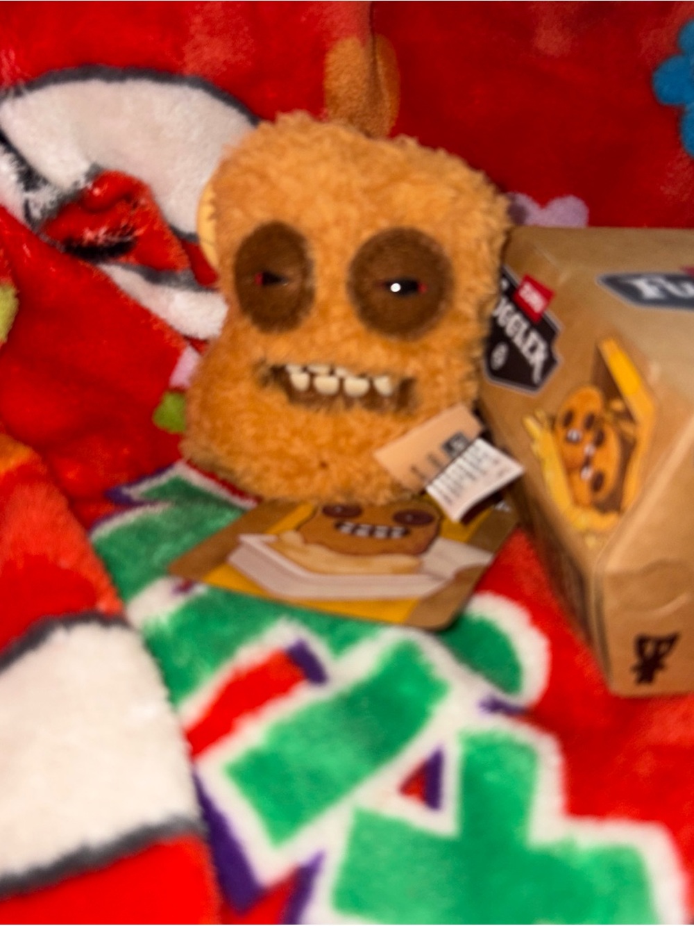 Fuggler Fugg Nugget Happy Neil Plush Chicken Nugget Keychain  NEW QUICK SHIP
